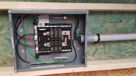 electrical box for detached garage|detached garage breaker box.